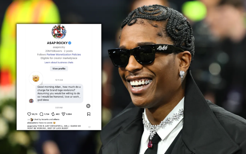 ASAP Rocky walks away from branding deal after designer posted private chat