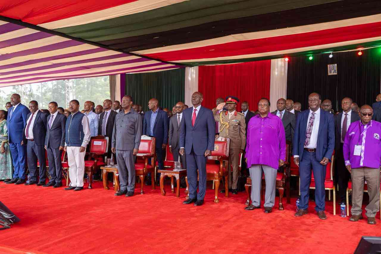 Mudavadi, Oparanya lead Ruto 'Two-Term' push at Labour Day rally