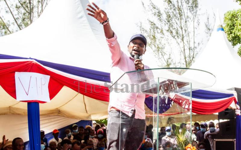 Kalonzo Musyoka’s son Kevin enters Kitui governor race