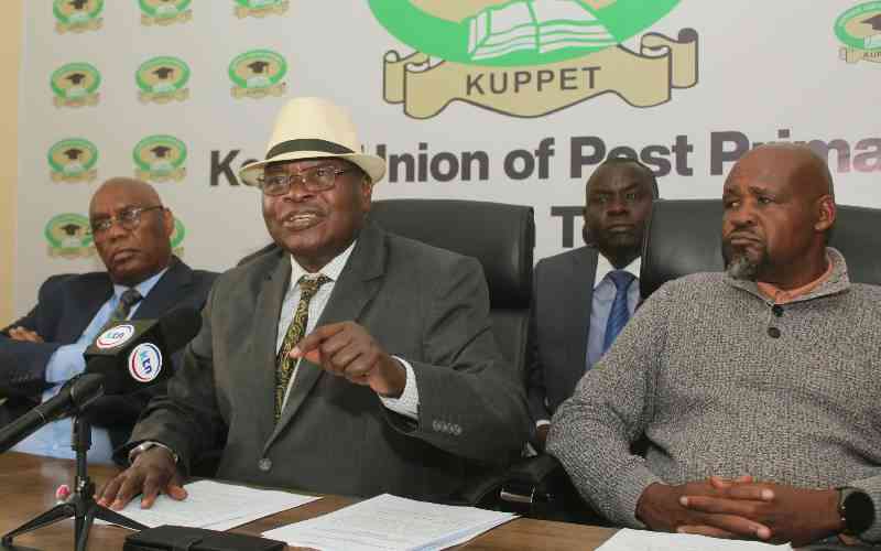 Kuppet wants education Bills halted over funding