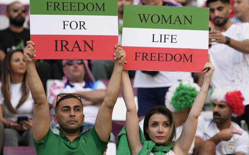 Women's protests overshadow Iran's World Cup loss