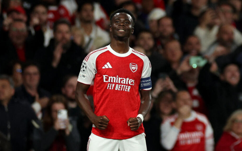 Saka sends Arsenal into first Champions League final in 20 years