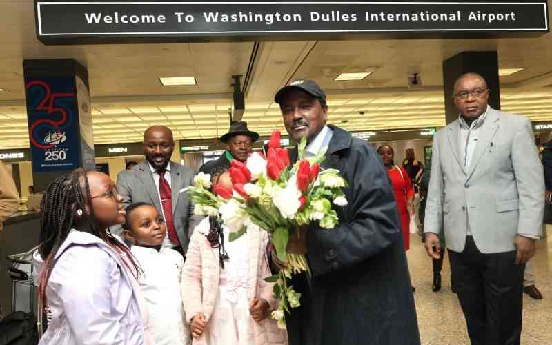 Kalonzo arrives in Washington for Prayer Breakfast