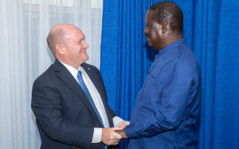 Raila Odinga meets US Senator in Nairobi
