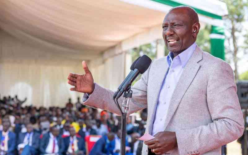 Ruto promises relief for farmers after crop failure
