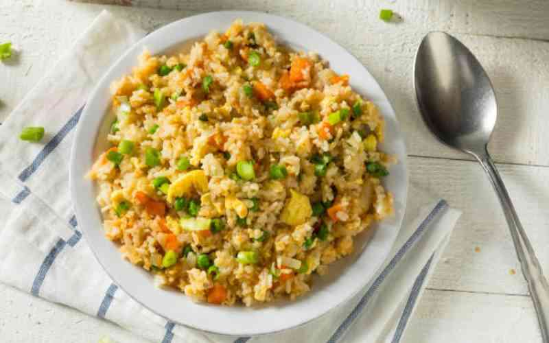 Delicious rice and peas mix