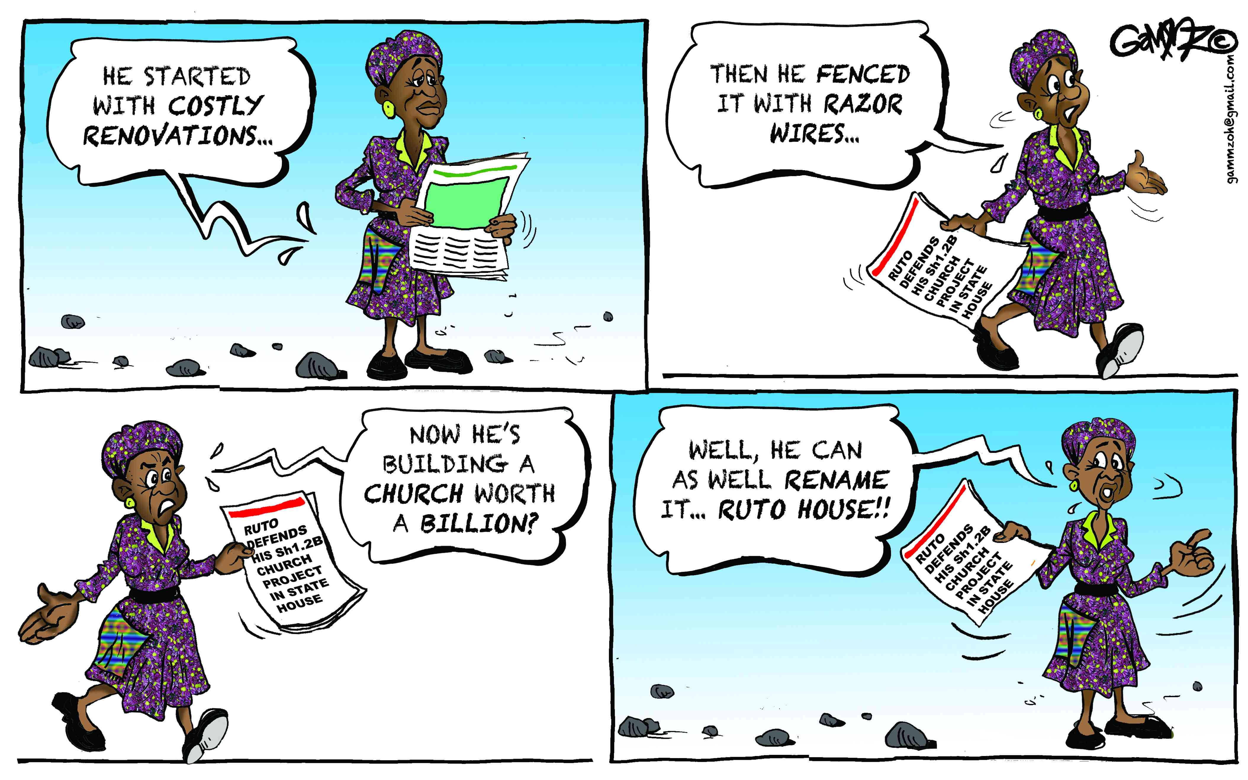 Ruto's church... Wanjiku's take