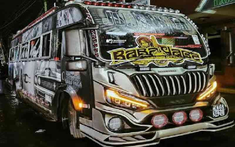 Popular 'Baba Yaga' matatu overturns in night crash along Rongai route