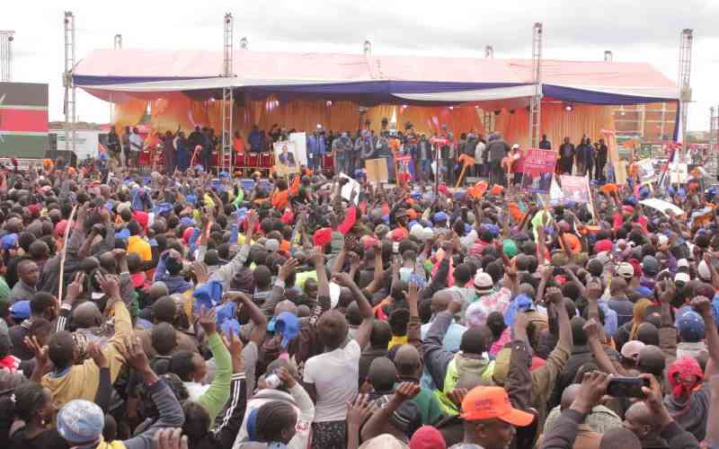 Your leaders have failed you, Raila Odinga tells Rift Valley