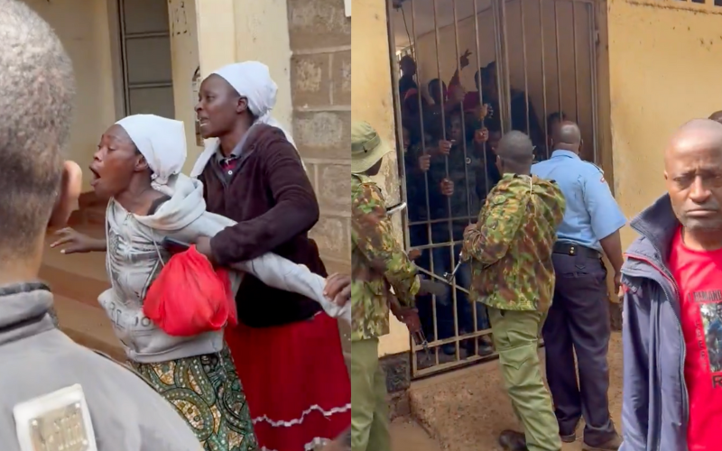 Drama outside Thika Law Courts as mothers of detained protesters threaten to strip over Sh100k bail