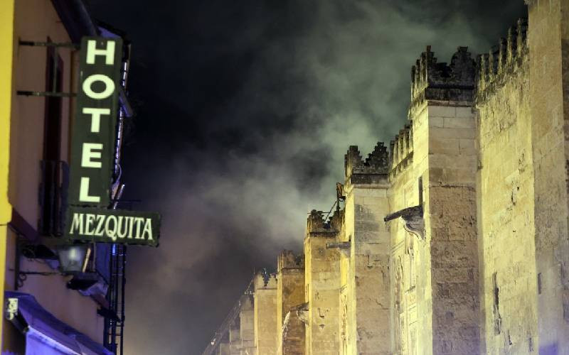 Historic Spanish mosque-cathedral reopens after blaze
