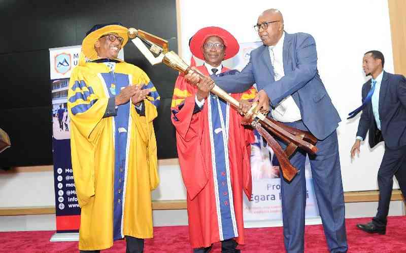 Egara Kabaji installed as Mount Kigali University Chancellor
