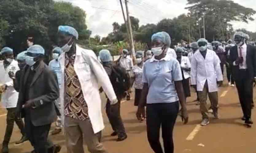 Busia health workers down tools in protest against poor conditions