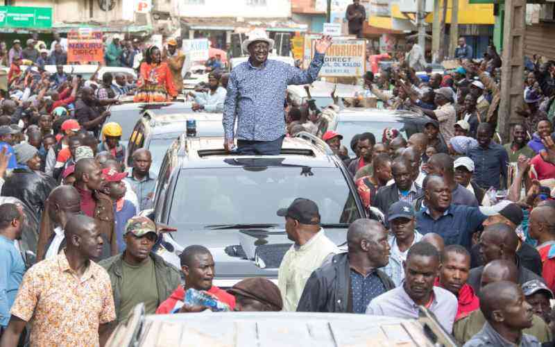 Azimio Protest: Raila leads demonstrations in Kawangware, Kibra