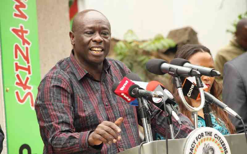 Gachagua calls on IEBC to reign on state officials in Ol Kalau