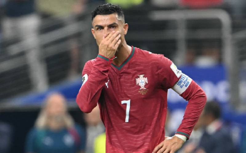Close to tears and on his own as Ronaldo's World Cup dream ends