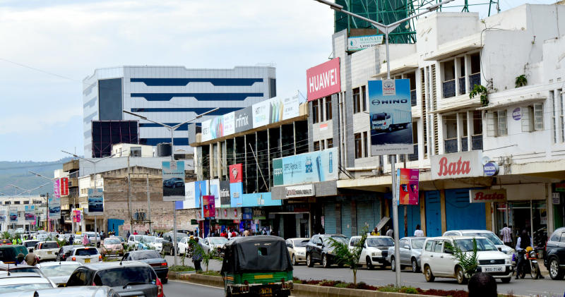 Kisumu County orders CBD buildings painted blue and white