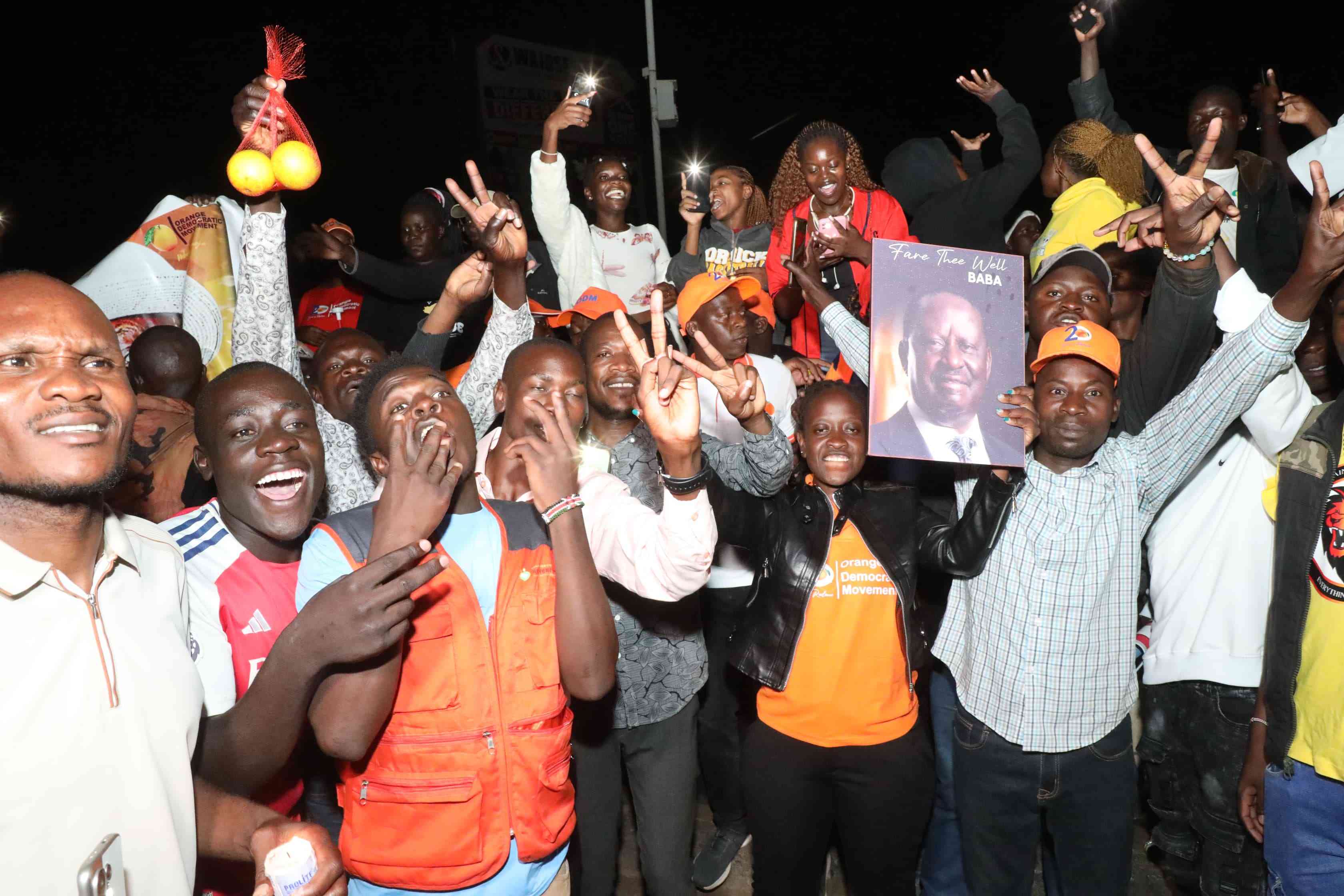Kenyans gather across the country to honour Raila Odinga