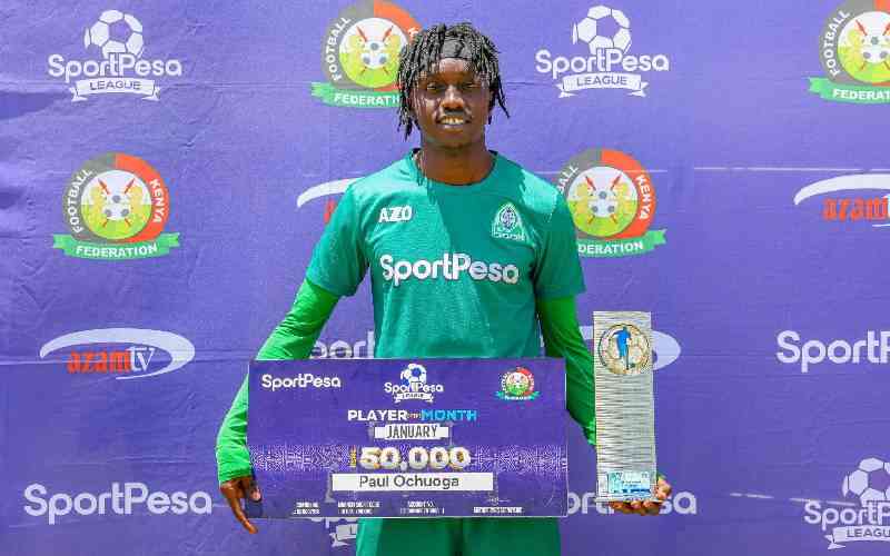 Dominant January run sees Paul Ochuoga win SportPesa League Player of the Month