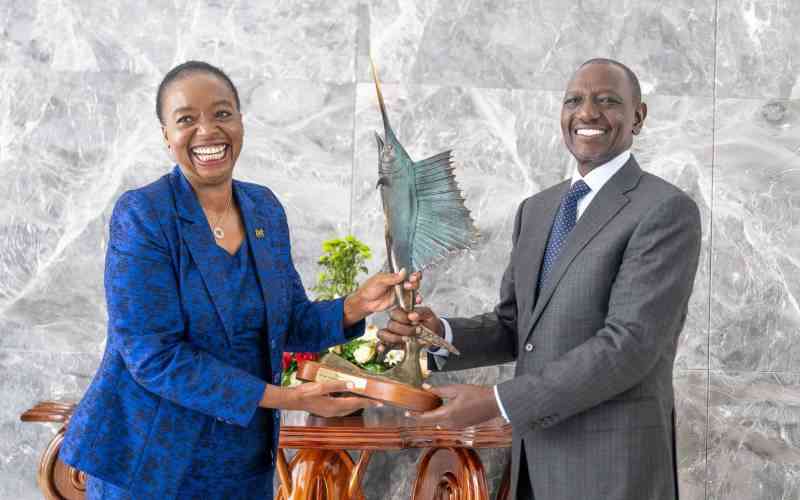 Ruto bids farewell to Monica Juma as she takes up UN roles