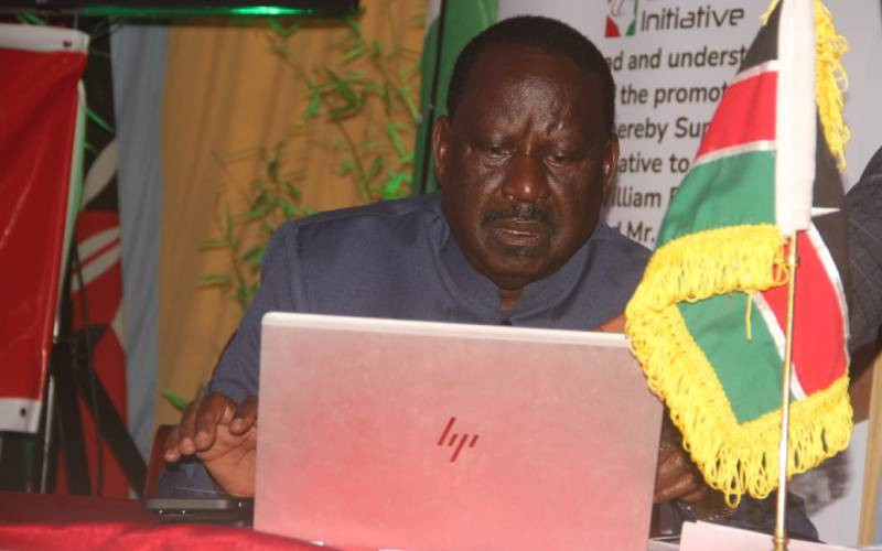 Raila launches online portal for signature collection: How to register