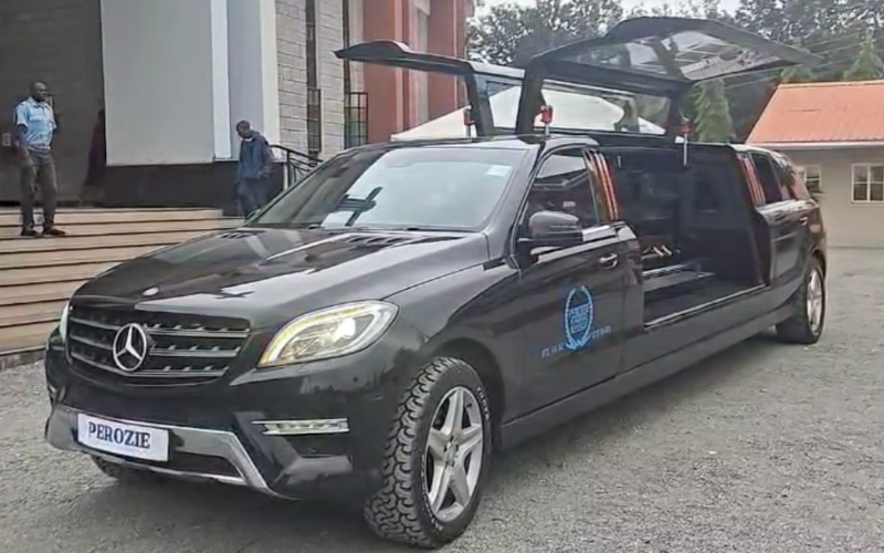 Inside sleek Mercedes GLE limousine hearse that carried murdered teacher Albert Ojwang