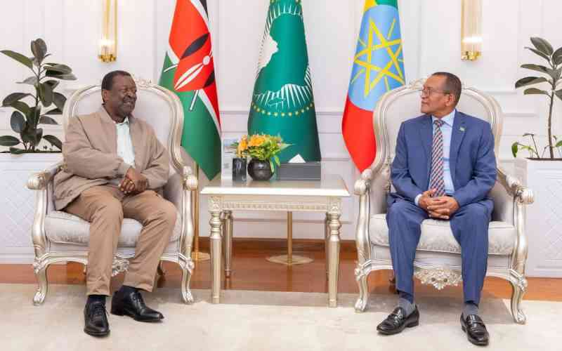 Mudavadi in Ethiopia to advance Kenya's agenda at AU meeting