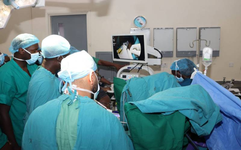 KNH perform haemorrhoids surgery
