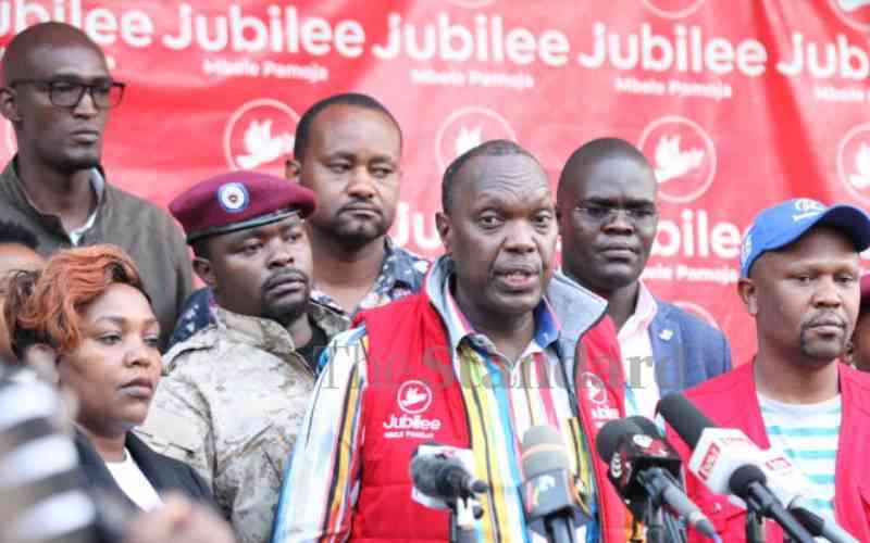 MPs who met Ruto at State House risk expulsion from Jubilee party