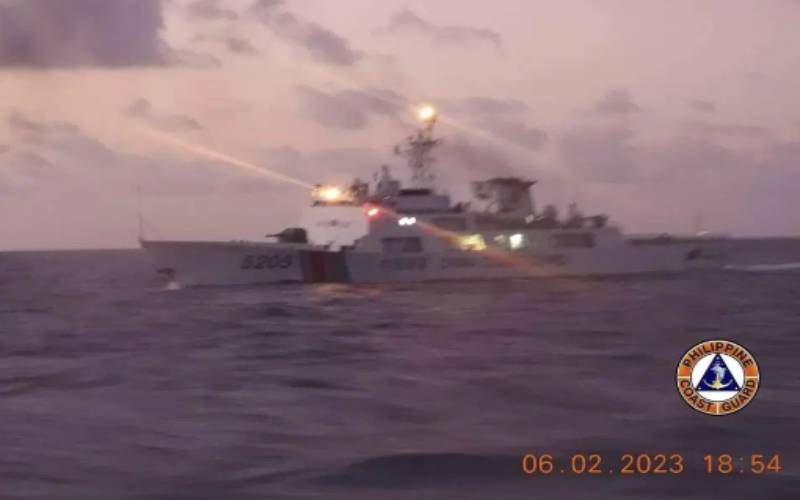 Philippines says China ship used laser to hinder coast guard