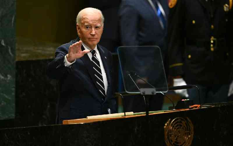 Biden pleads for democracy in emotional UN farewell