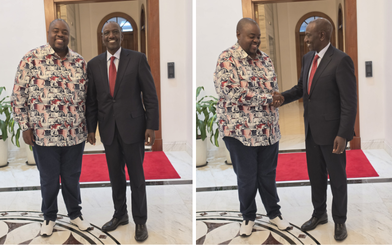 PHOTOS: Ruto meets Wicknell Chivayo at State House amid JKIA tender revelations