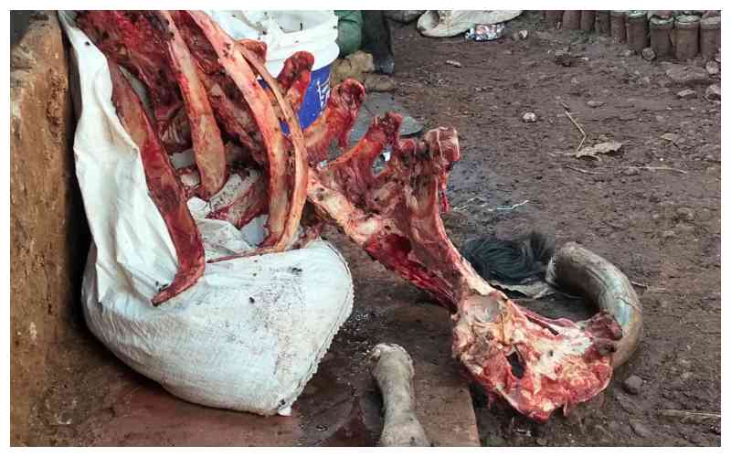 Seven arrested in Nyeri over suspected stolen meat trade