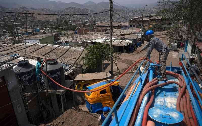 In poor areas of Peru's capital, running water is a dream