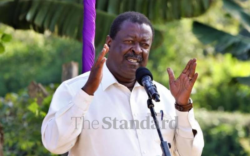 Mudavadi tells Raila to stop claiming win