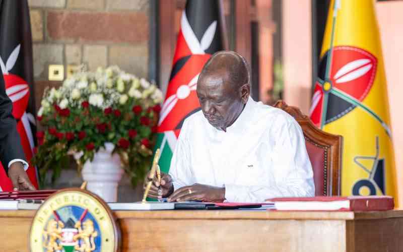 Ruto signs two laws on County Funding and Assembly Governance