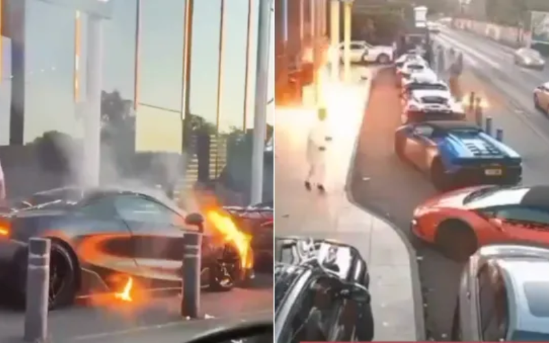 VIDEO: Masked attackers hurl petrol bombs at Birmingham wedding venue