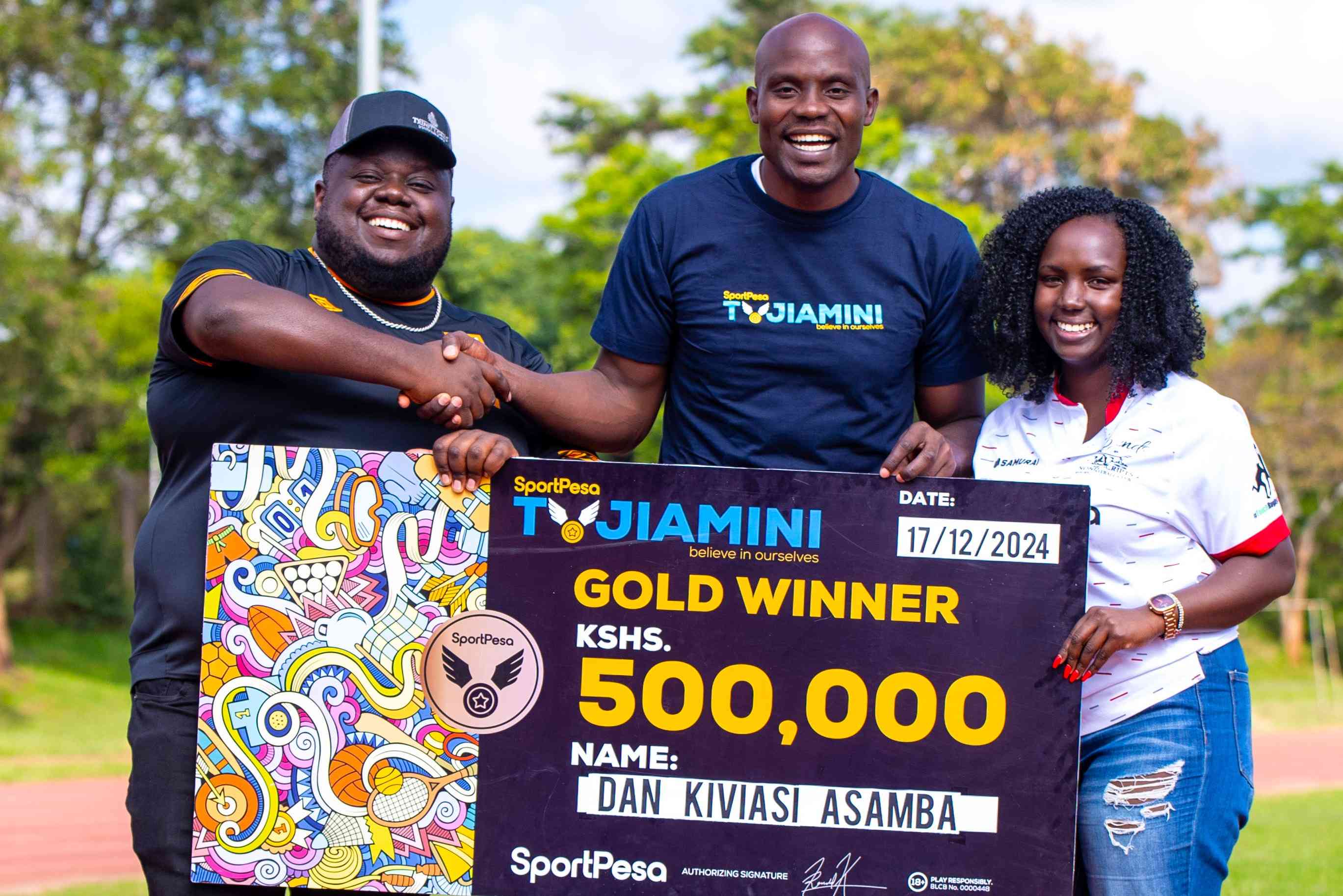 Seasoned srinter Asamba wins Tujiamini Initiative Nationwide gold award