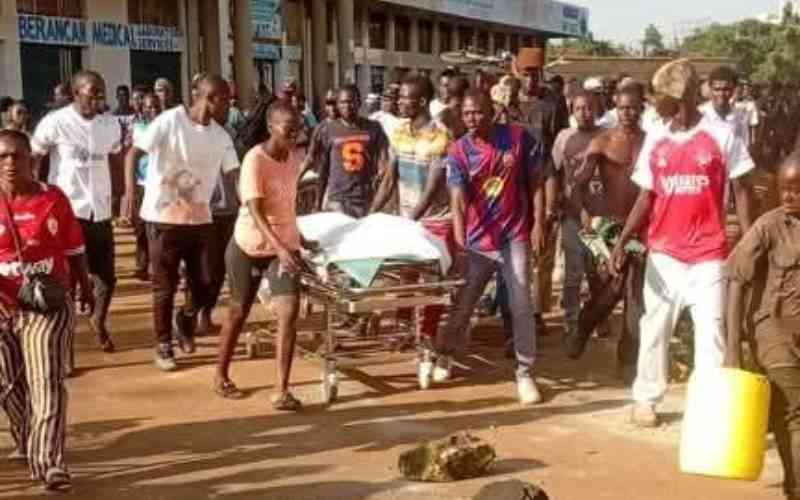 One person shot dead by police as youths raid police station