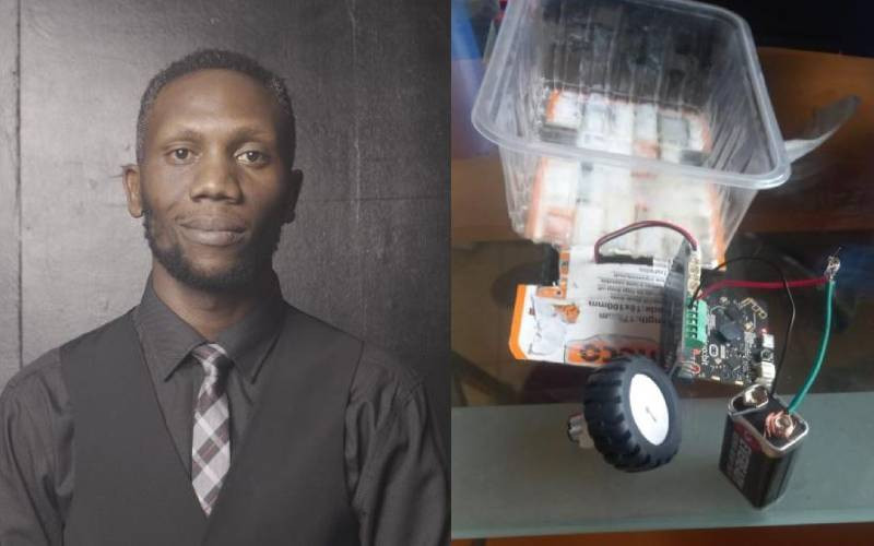 Meet Eli Magak, man turning reusable waste into robots