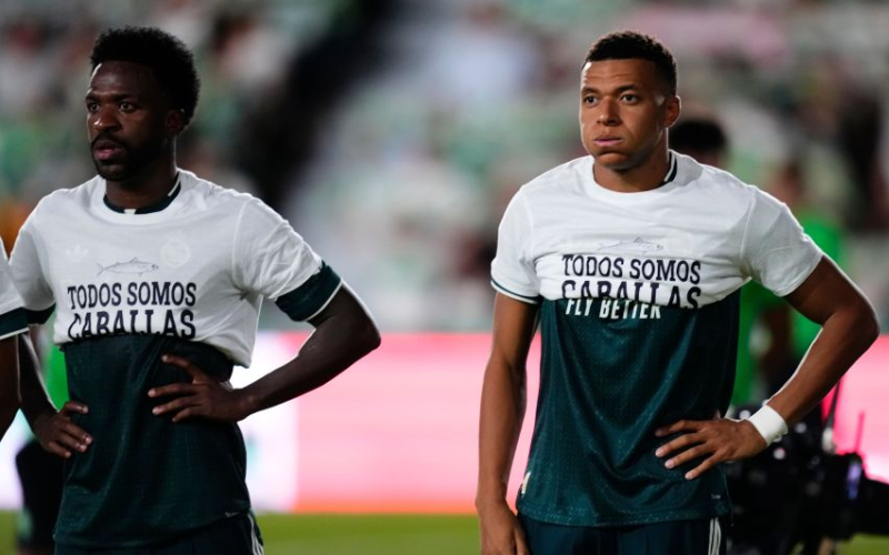 Mbappe, Vinicius slammed after rolling up Ceuta solidarity shirts