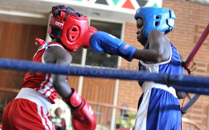 Boxers battle in National Schools and Youth Championships in Nairobi