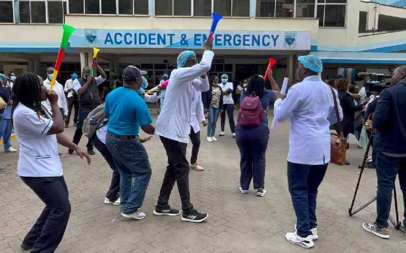 Chaos at KNH as nurses strike leaves many patients stranded