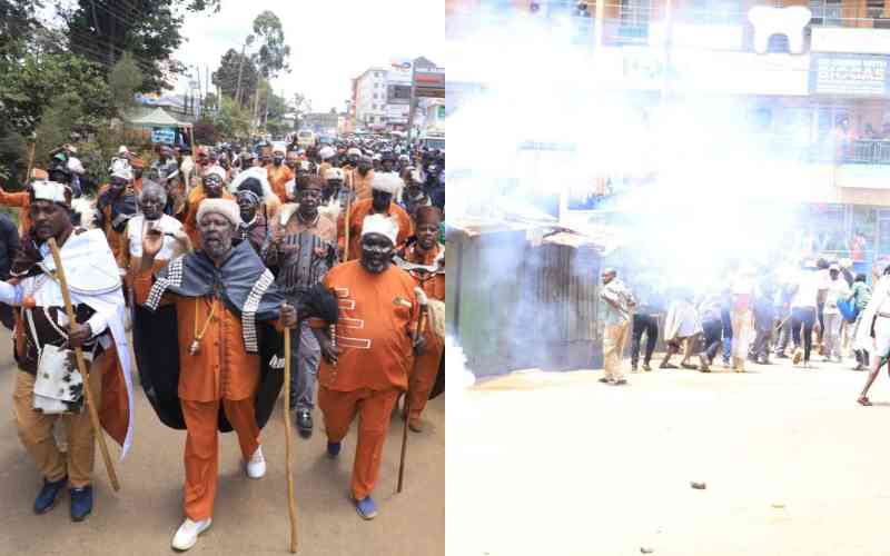 Police lobe teargas as elders curse, reject affordable housing in Githunguri