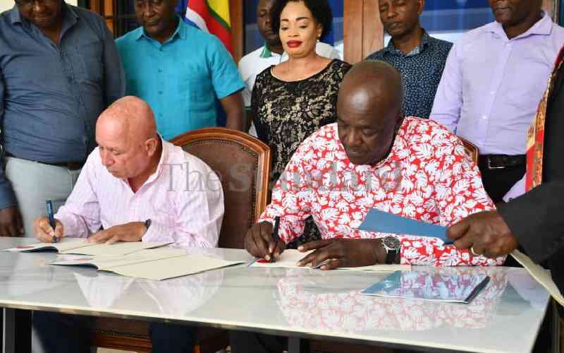 Governor, firm sign Sh20b coco...