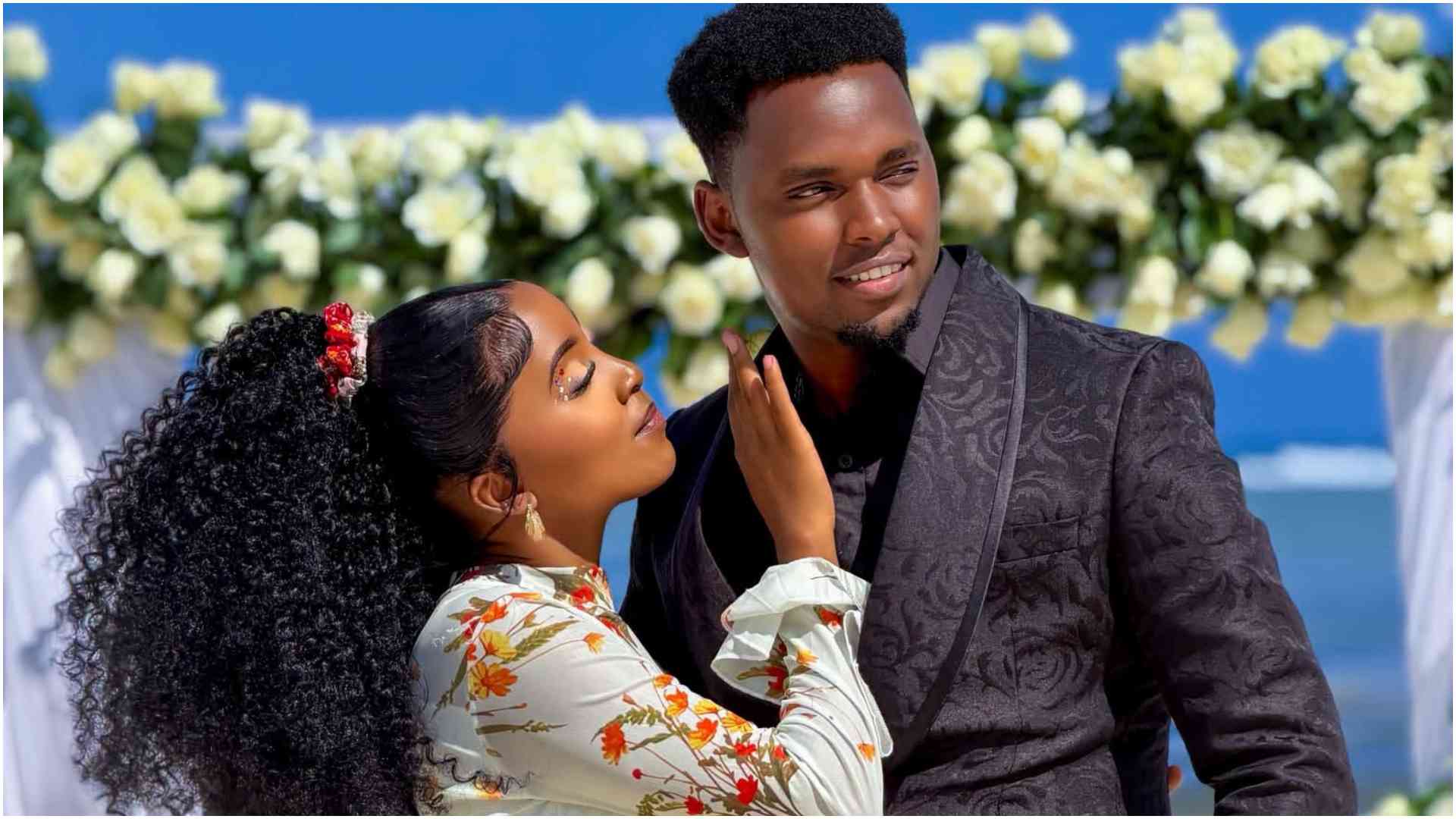 Ninah Mpendwa disappointed as fan questions baby's DNA, accuses her of trapping husband Mesh