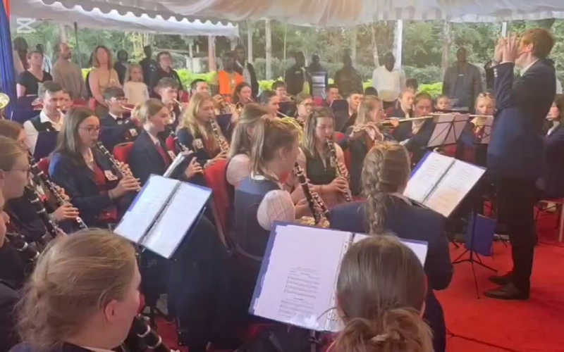 German youth orchestra pays moving tribute to Raila Odinga at Opoda Farm
