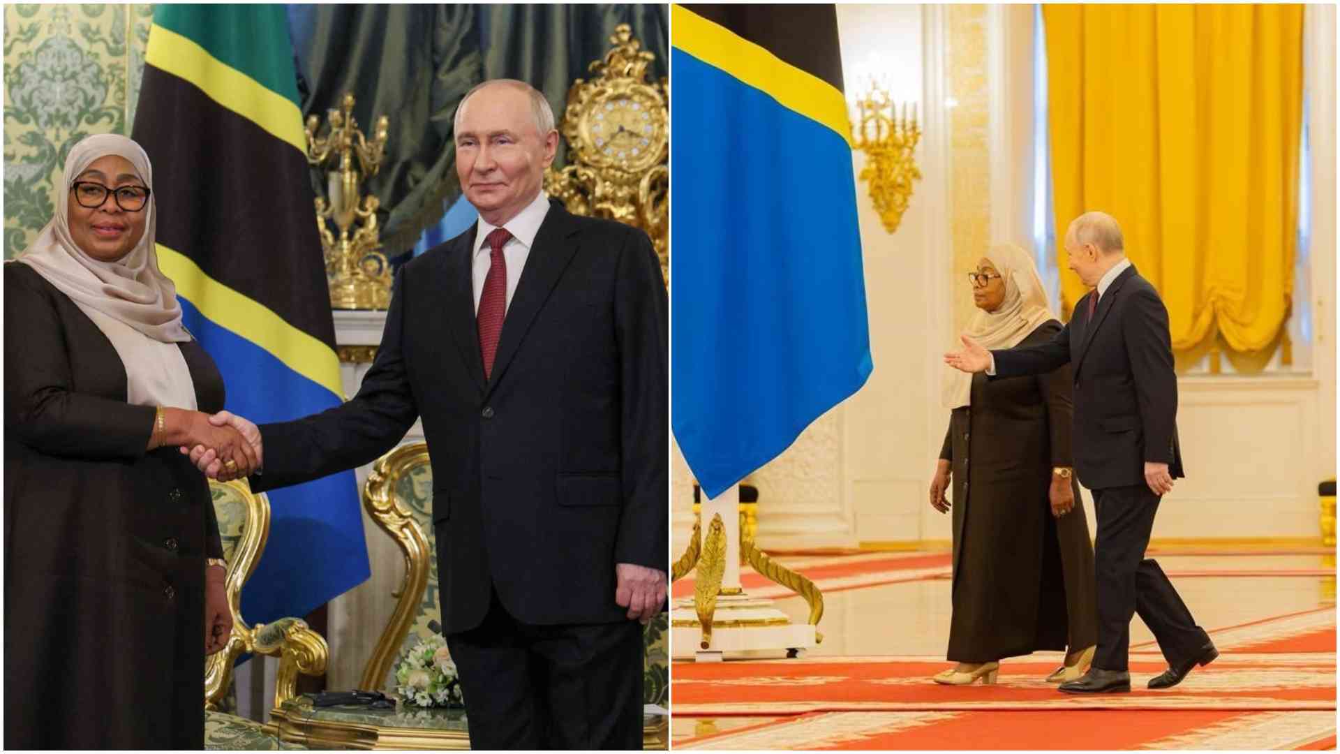 President Samia chooses Russia for first state visit, meets Putin at Kremlin