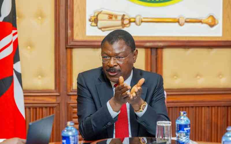 Wetang'ula calls for tax on polluters to fund Africa's climate fight