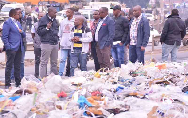 Sakaja comes face to face with Nairobi's filth